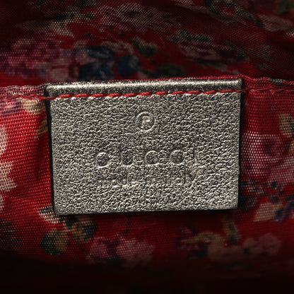 Gucci Laminated Nappa Web Trapuntata Small GG Shoulder Bag Argento 6 of 10