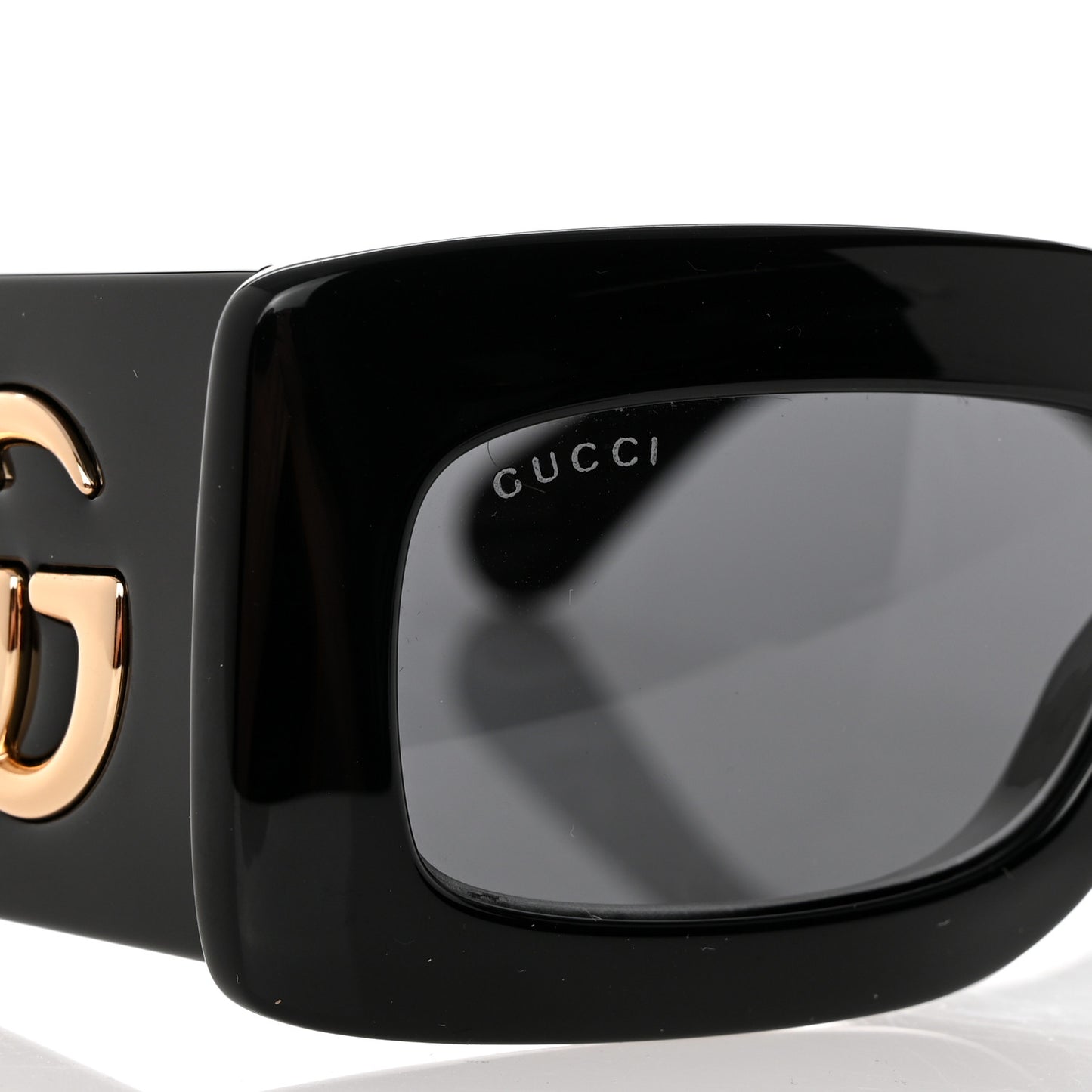 Acetate Rectangular Sunglasses GG0811S Black