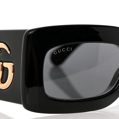 Gucci Acetate Rectangular Sunglasses GG0811S Black 7 of 8