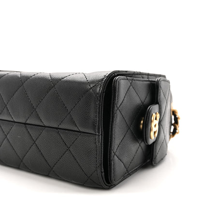Chanel Caviar Quilted Mini Chanel 25 Handbag Black 10 of 11
