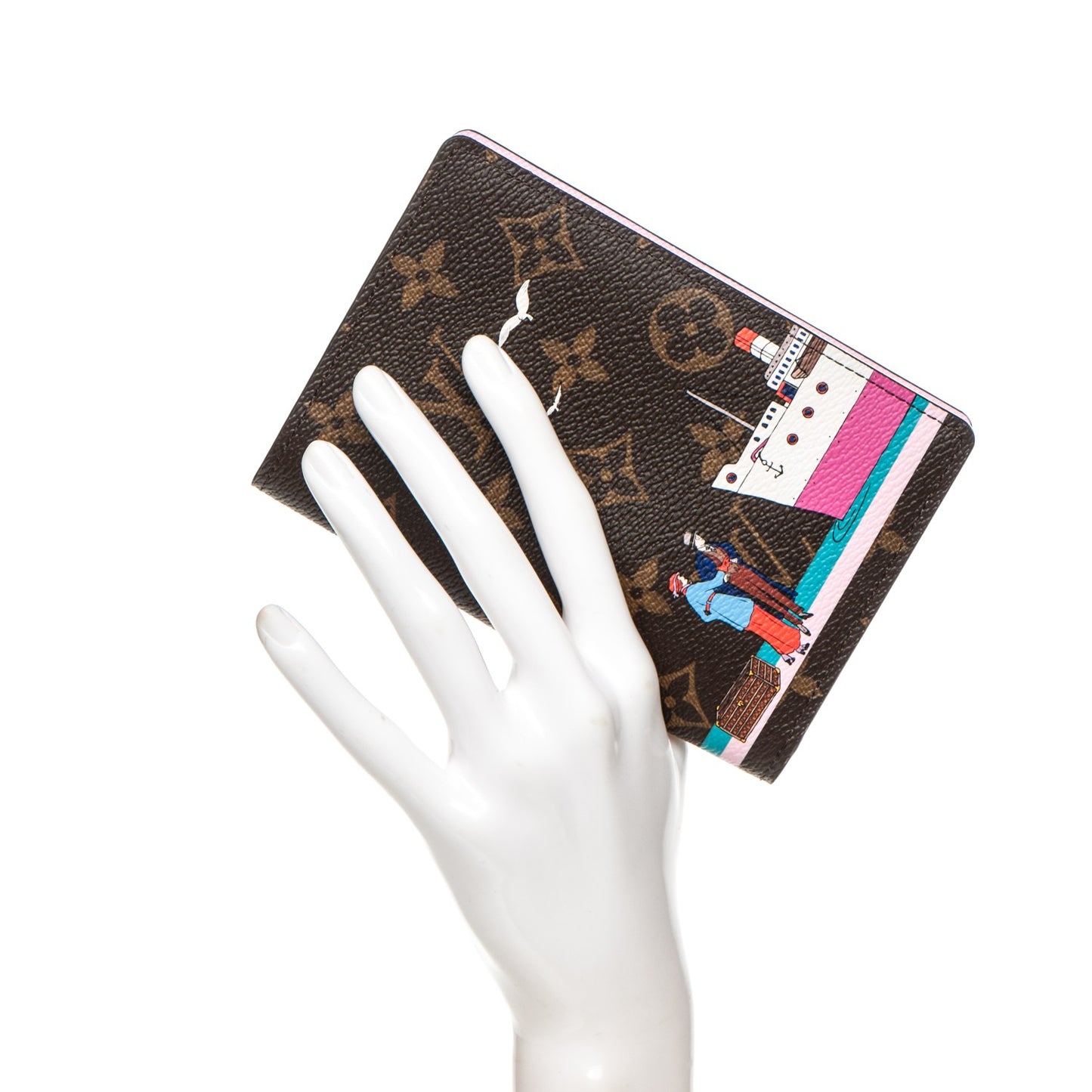 Monogram 2016 Christmas Animation Passport Cover Rose Ballerine