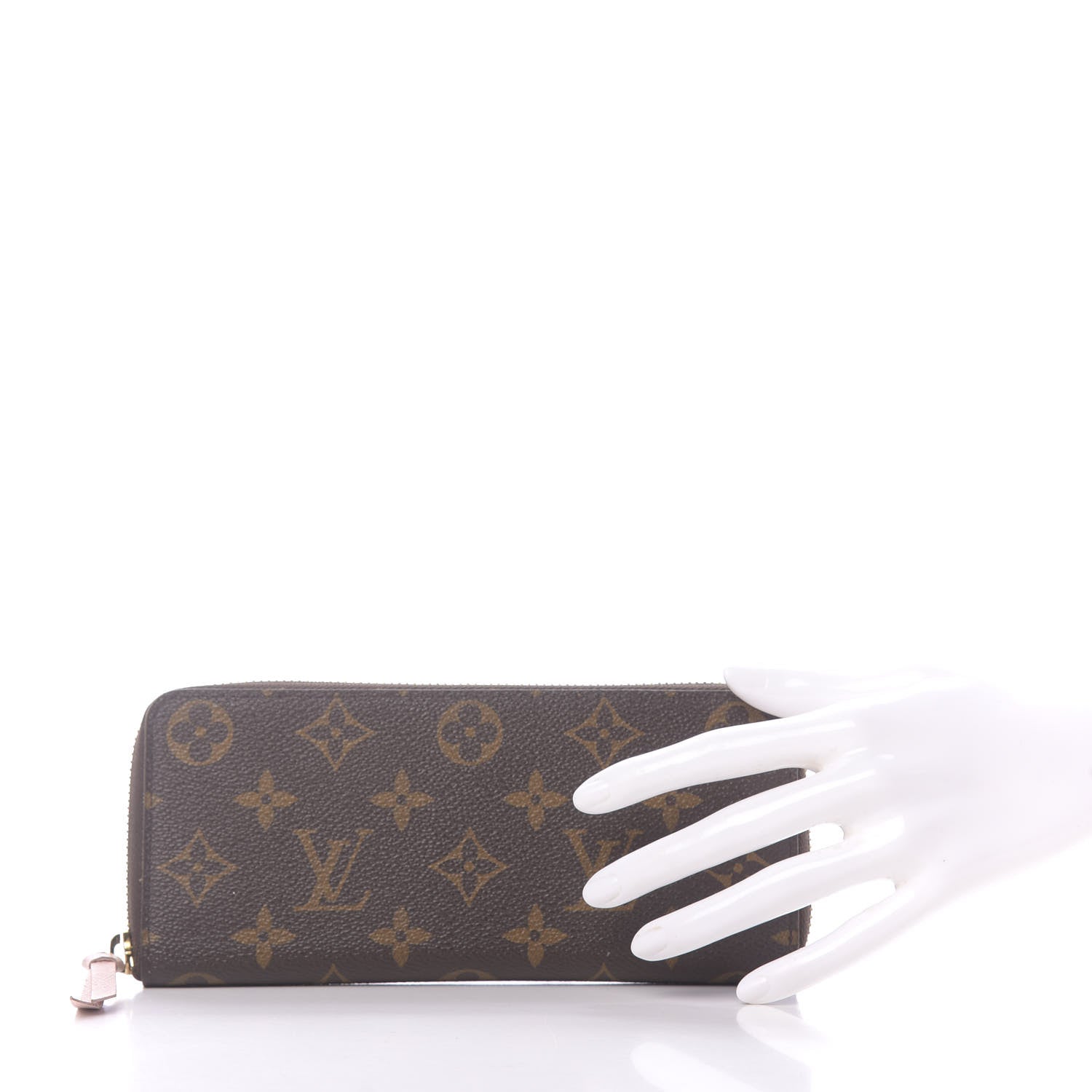 Louis Vuitton Monogram Clemence Wallet Rose Ballerine 2 of 8