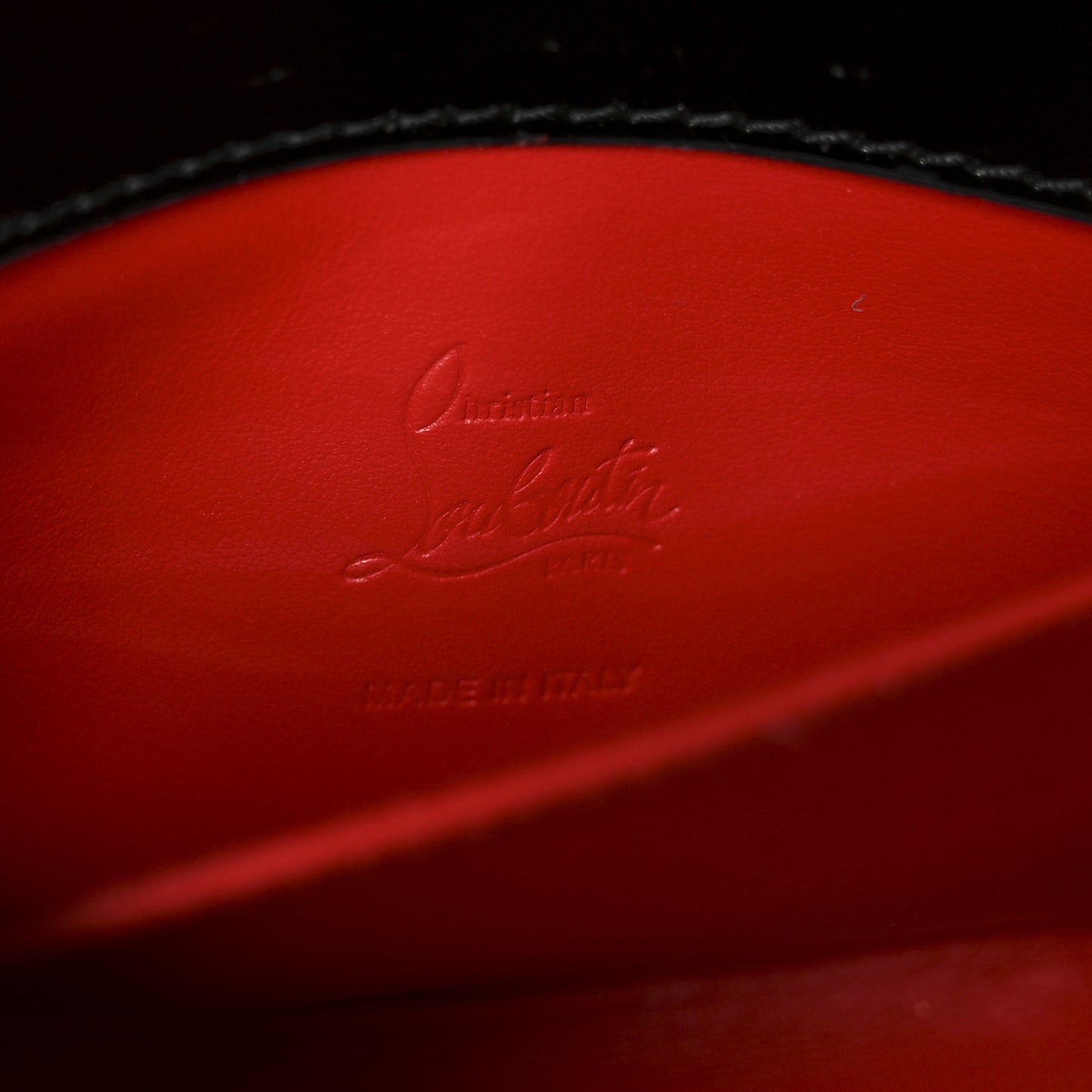 Abrasivato Calfskin Loubi54 Clutch Black Gun Metal