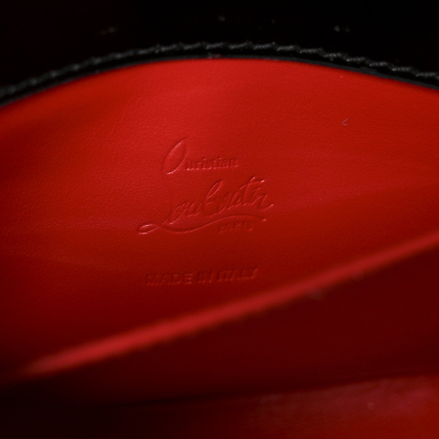 Christian Louboutin Abrasivato Calfskin Loubi54 Clutch Black Gun Metal 6 of 10