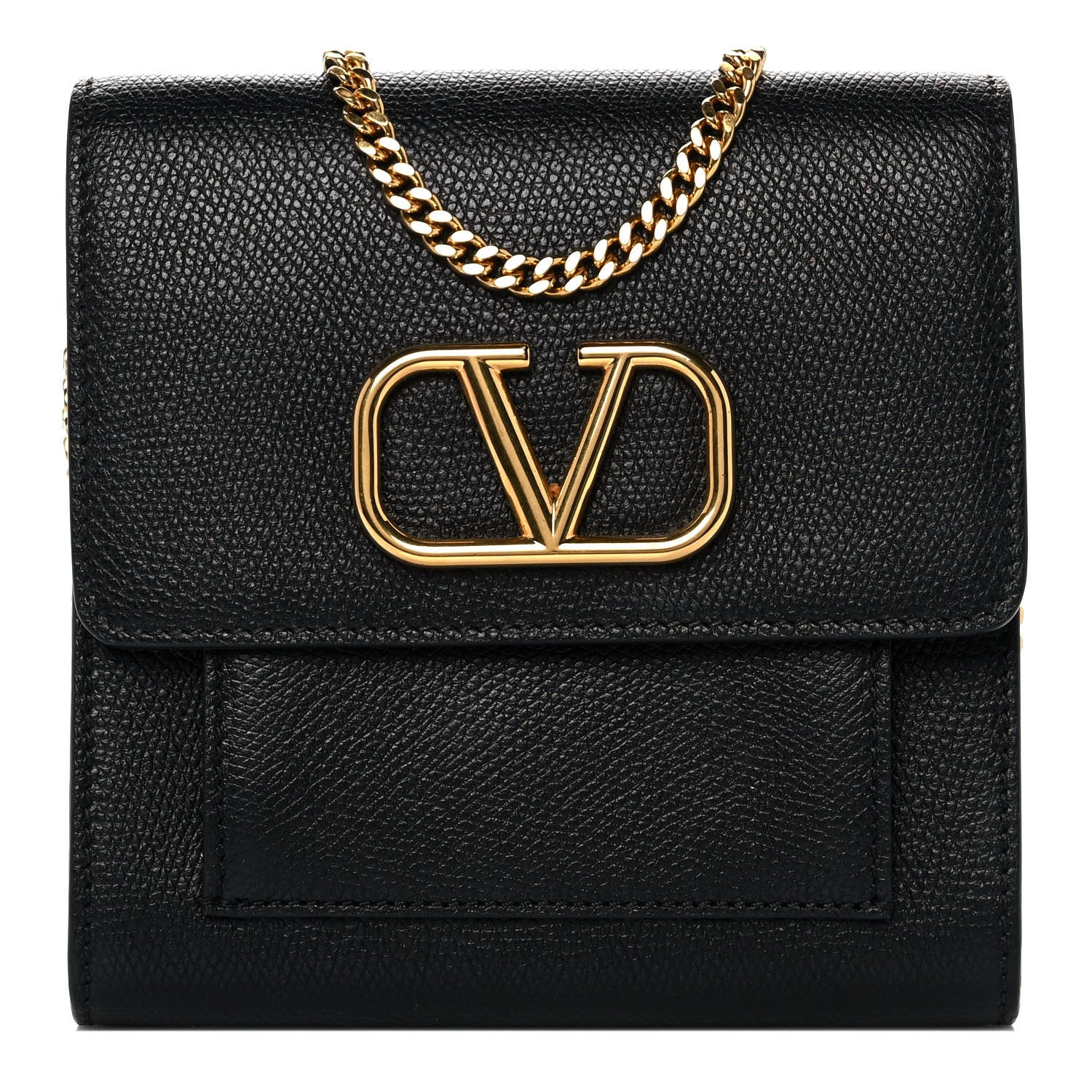 Valentino Garavani Calfskin VLogo Crossbody Bag Black 1 of 7