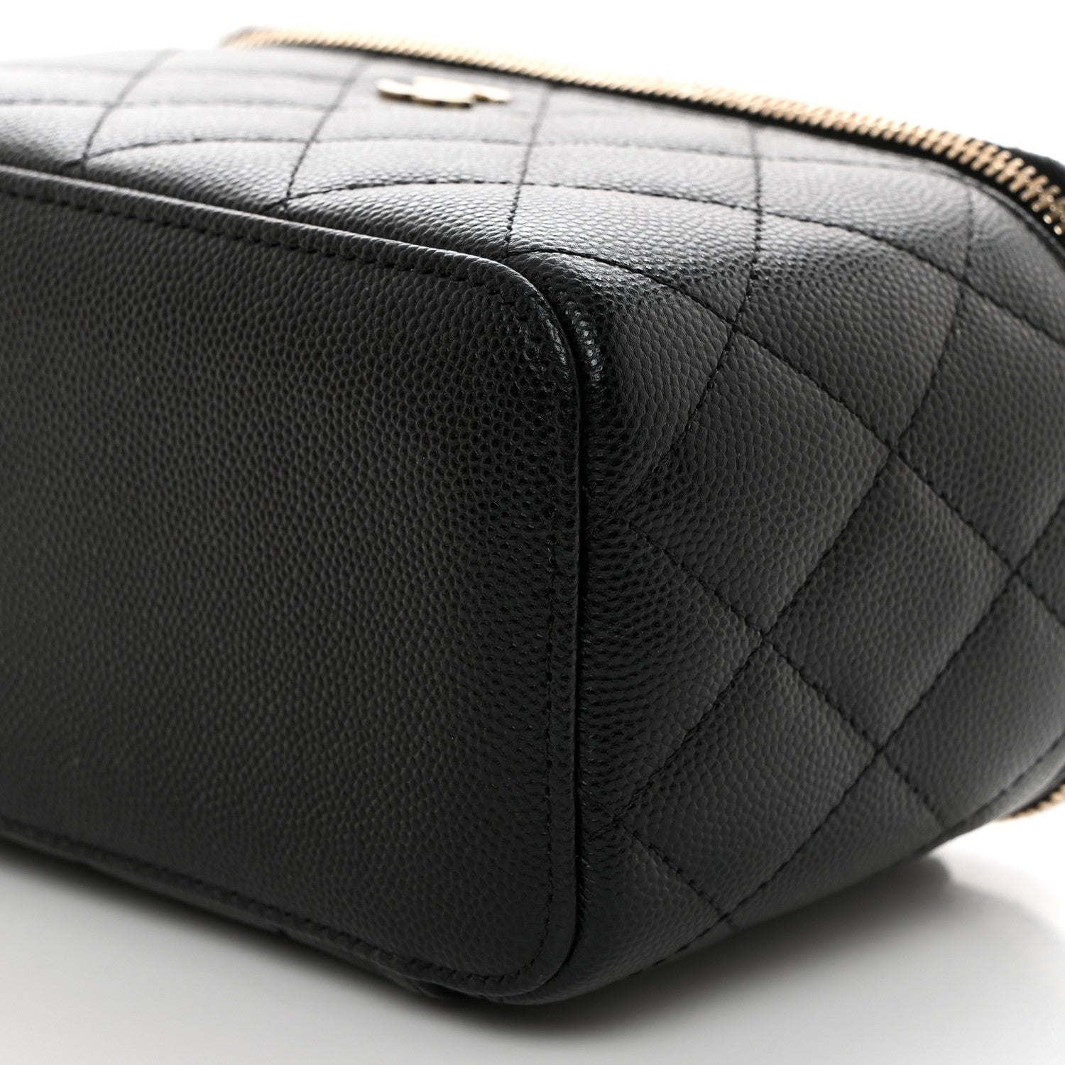 Chanel Caviar Quilted Small Vanity Case With Chain Black 10 of 10