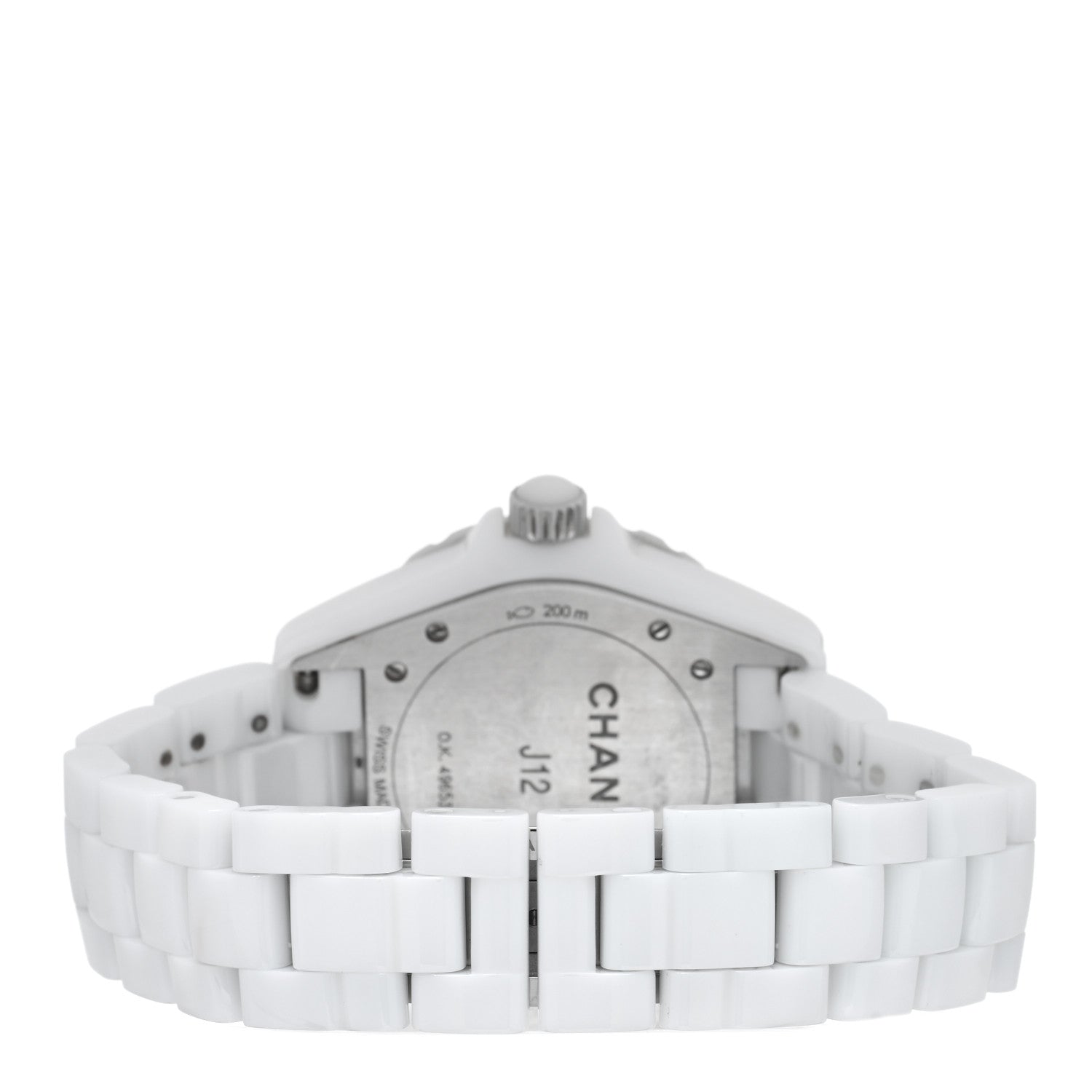 Chanel Stainless Steel Ceramic 38mm J12 Automatic Watch White 3 of 4