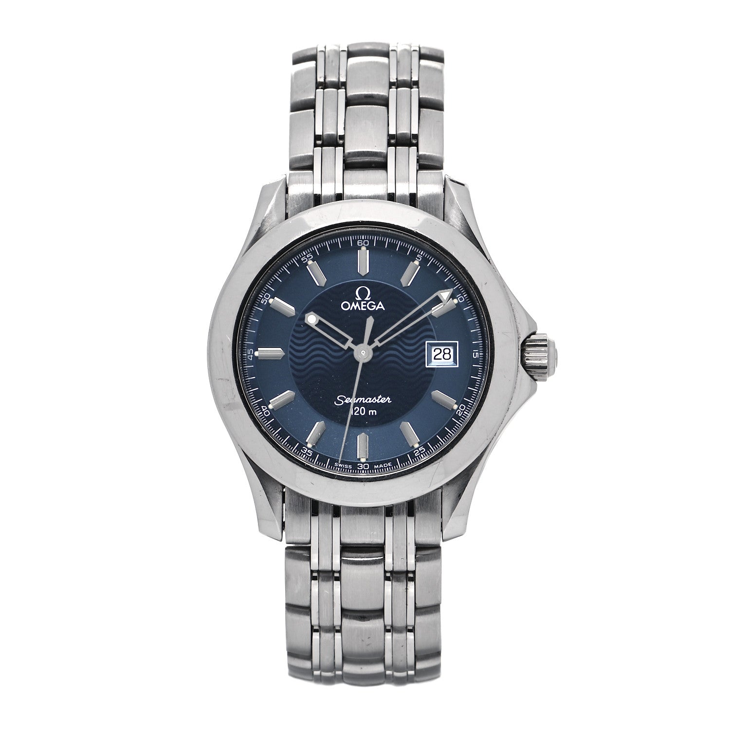 Omega Stainless Steel 36mm Seamaster 120M Quartz Watch Blue 2511.81 1 of 6