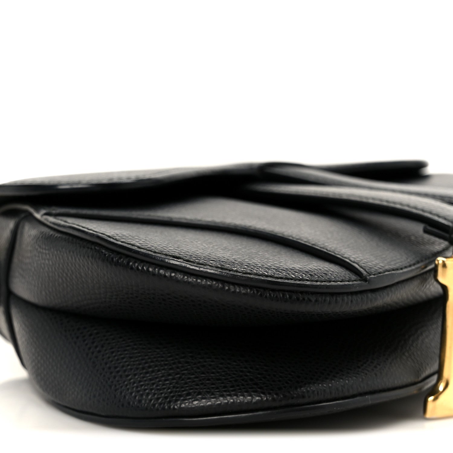 Christian Dior Grained Calfskin Mini Saddle Bag Black 1836540