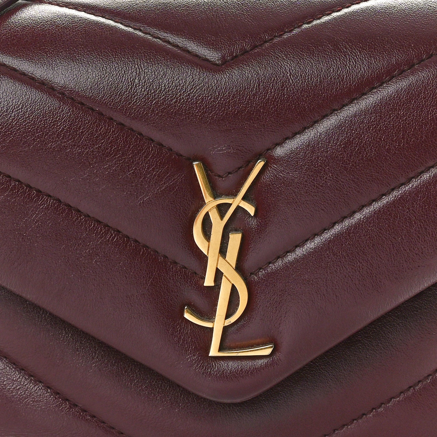 Saint Laurent Calfskin Y Quilted Monogram Toy Loulou Monogram Crossbody Bag Rouge Legion 9 of 12
