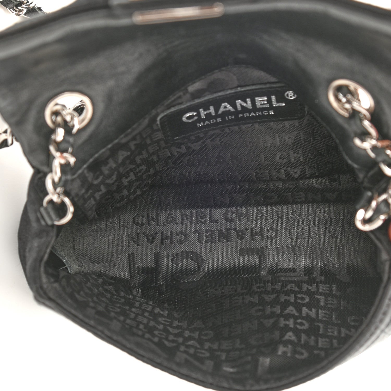 Chanel Satin Square Quilted Lipstick Charm Mini Flap Black 5 of 11