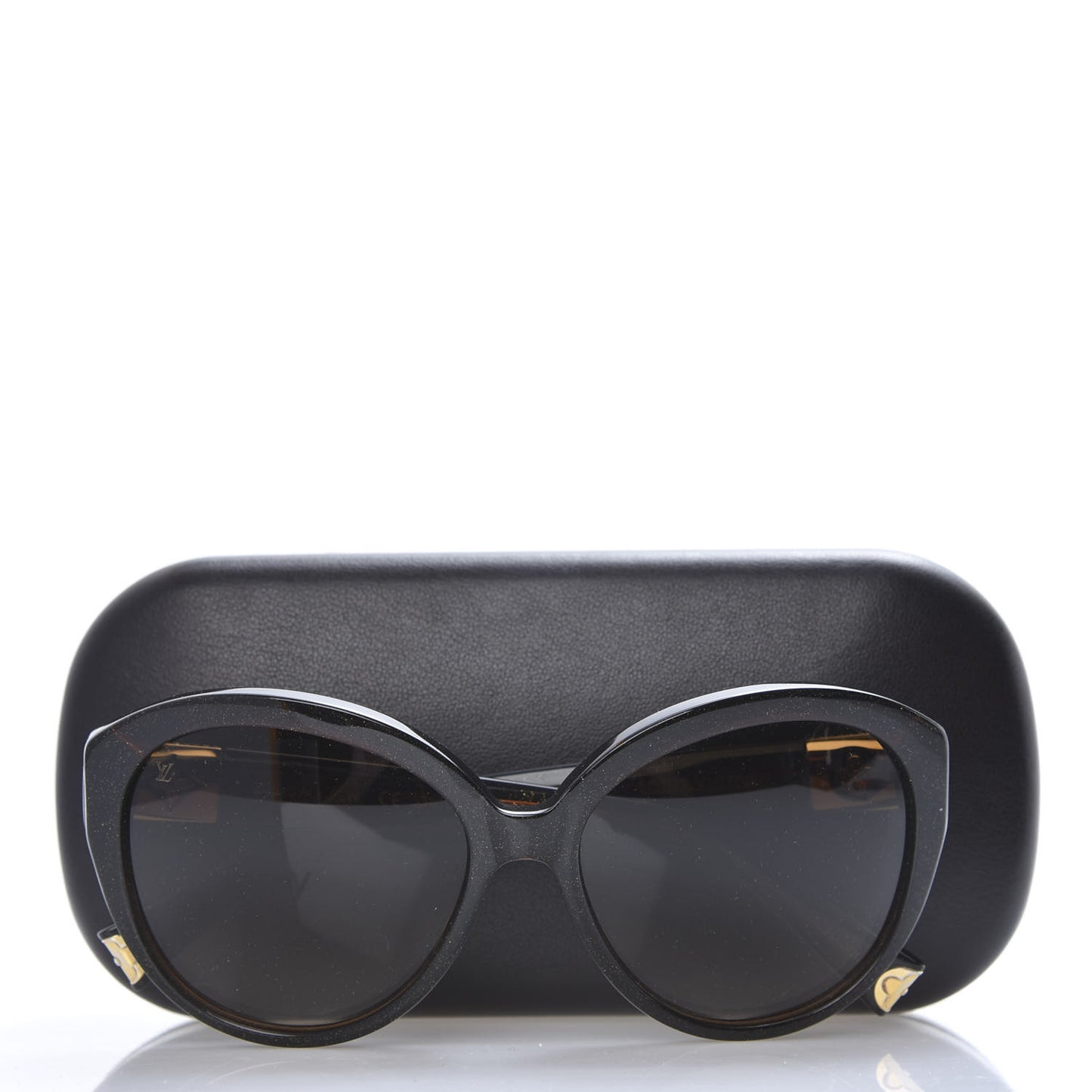 Acetate Heather Strass Cat Eye Sunglasses Z0595W Brown