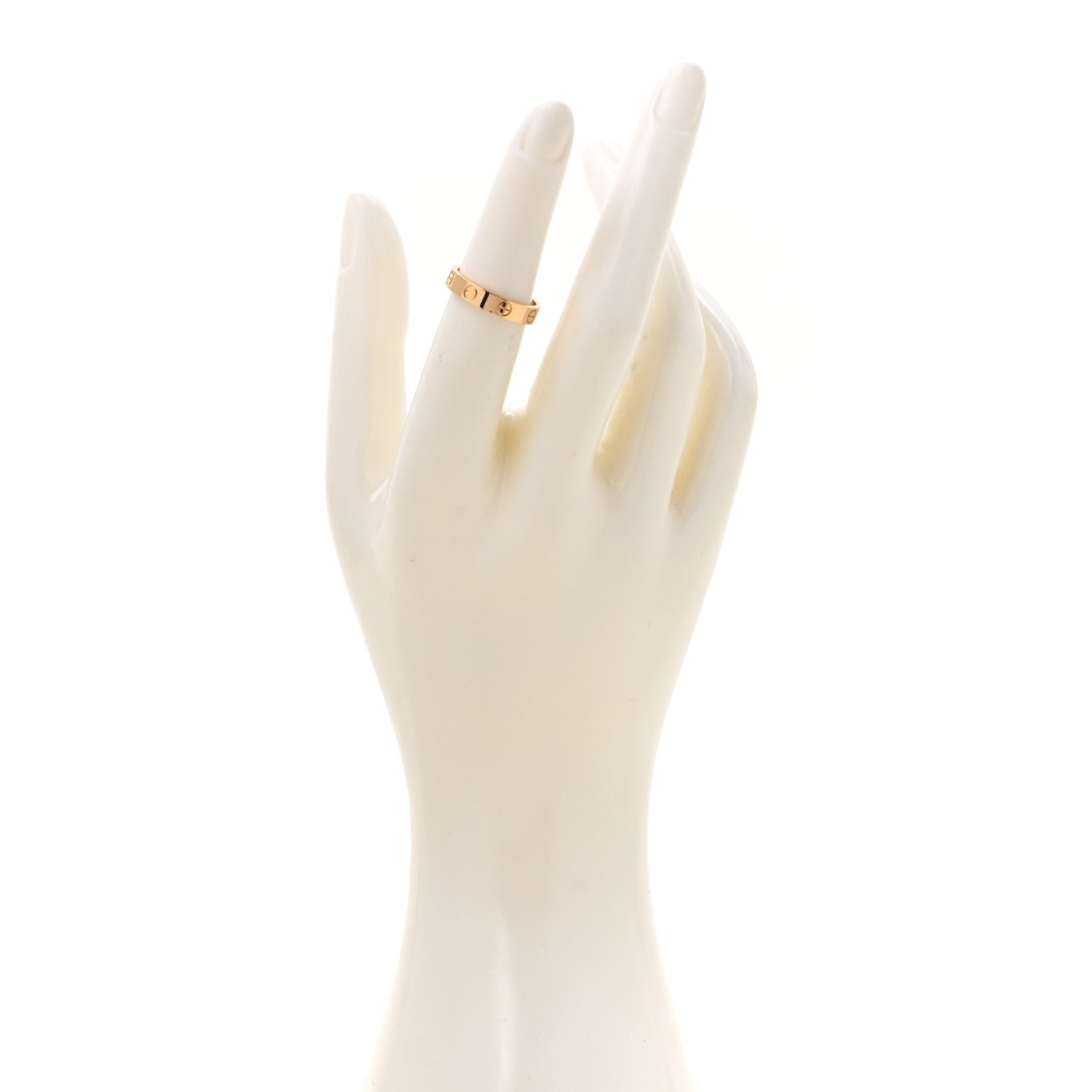 Cartier 18K Yellow Gold 3.5mm LOVE Wedding Band Ring 51 5.75 2 of 4
