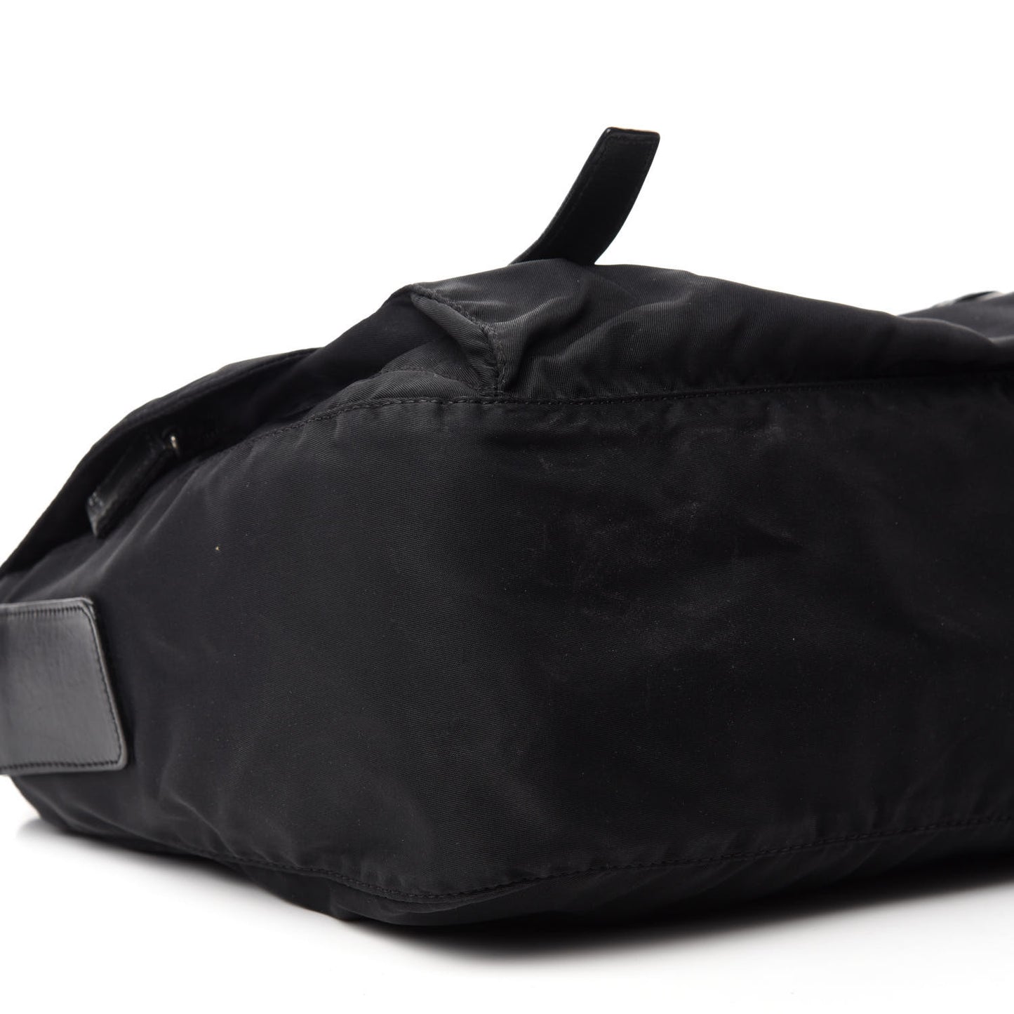 Nylon Vela Messenger Bag Black