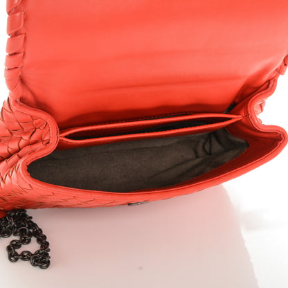 Bottega Veneta Nappa Intrecciato Baby Olimpia Shoulder Bag Vesuvio 6 of 8
