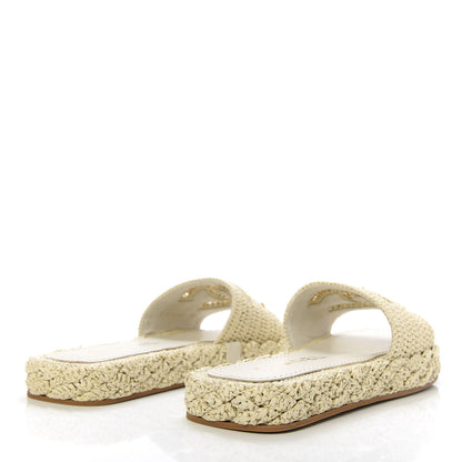 Chanel Braided Cord CC Mules 38 Light Beige 4 of 10