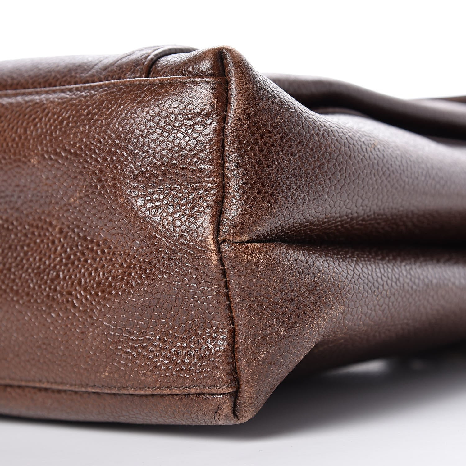 Chanel Caviar Flap Shoulder Bag Brown 15 of 34