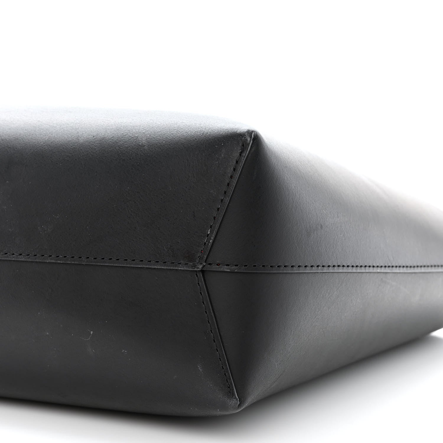 Mansur Gavriel Saffiano Large Shopping Tote Black Flamma 12 of 13