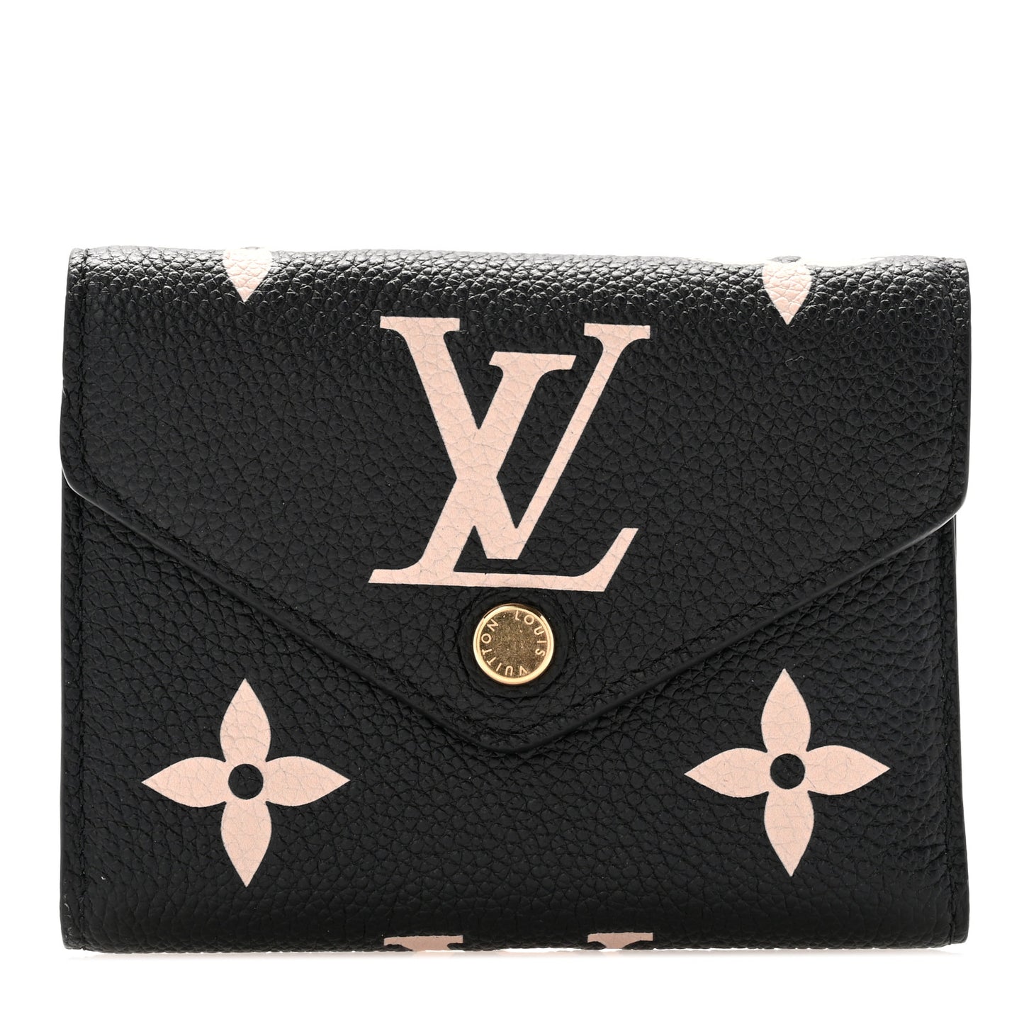 Empreinte Monogram Giant Victorine Wallet Black Beige