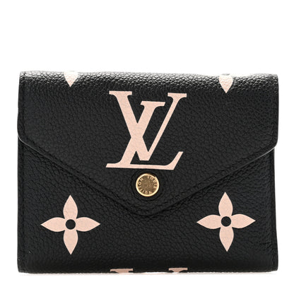 Louis Vuitton Empreinte Monogram Giant Victorine Wallet Black Beige 1 of 6