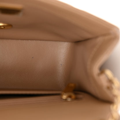 Chanel Lambskin Quilted Mini Pearl Crush Flap Dark Beige 11 of 12
