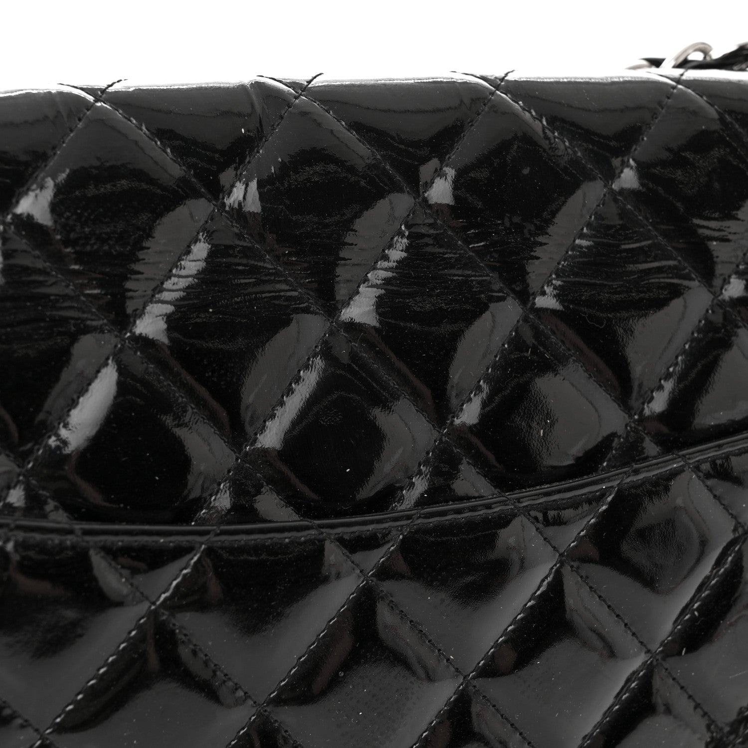 Chanel Patent Quilted Maxi Double Flap Black 19 of 22