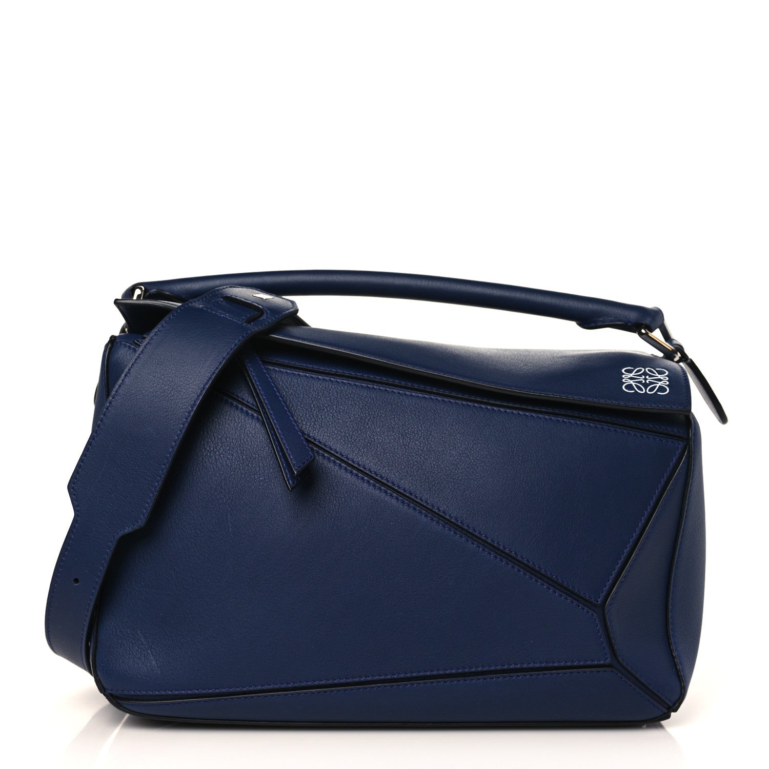 Loewe Calfskin Medium Puzzle Bag Marine 1 of 9