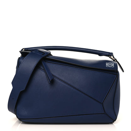 Loewe Calfskin Medium Puzzle Bag Marine 1 of 9