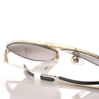 Gucci Aviator Sunglasses GG0137 Gold 5 of 9
