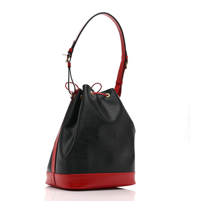 Louis Vuitton Epi Bi-Color Noe Castillan Red Black 3 of 10