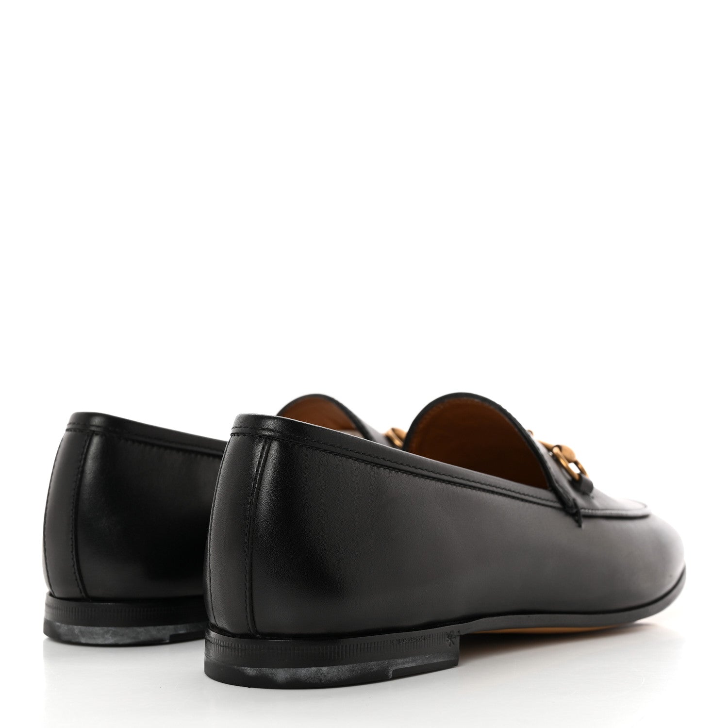 Gucci Calfskin Womens Jordaan Loafers 38.5 Black 4 of 14