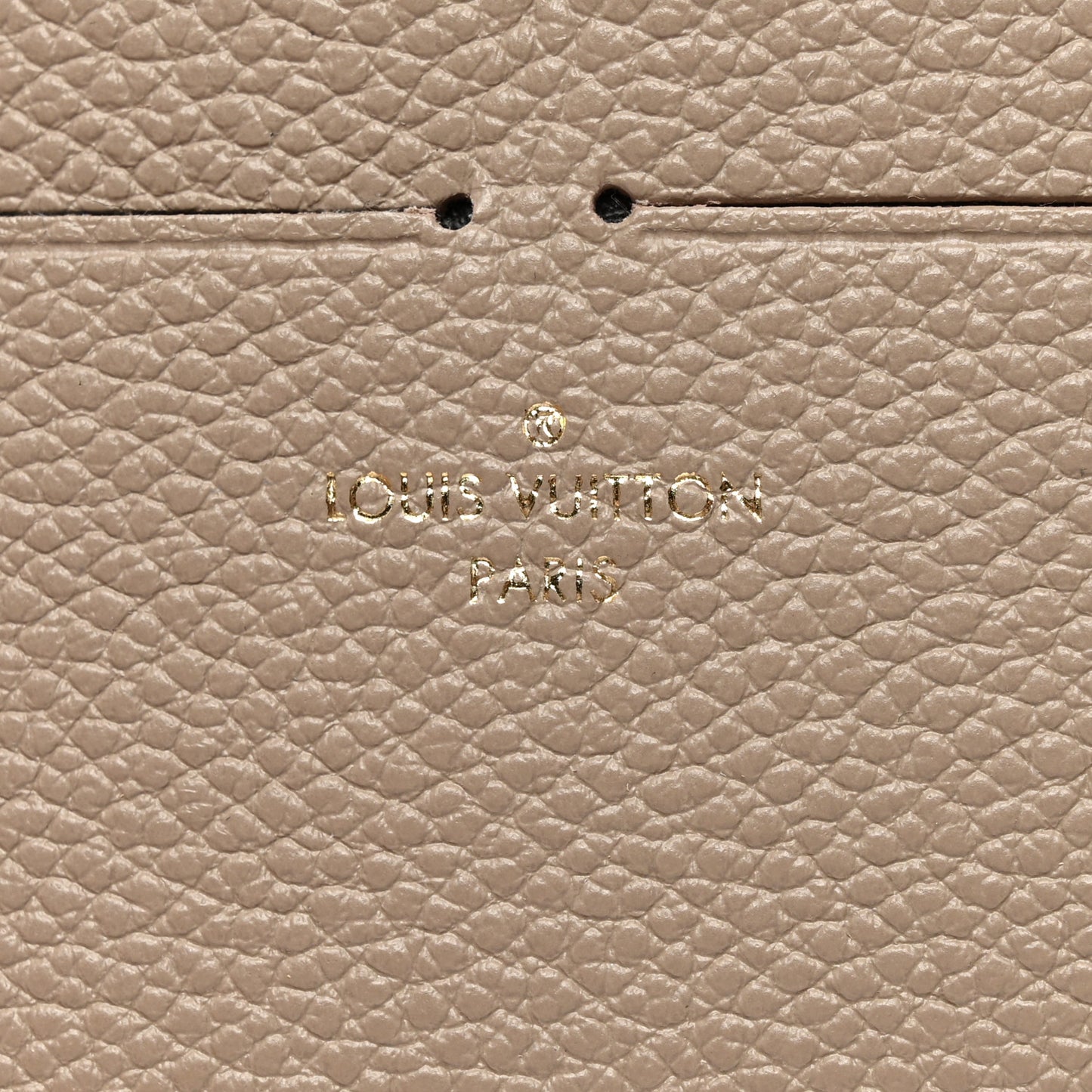 Calfskin Felicie Chain Wallet Card Holder Insert Tourterelle
