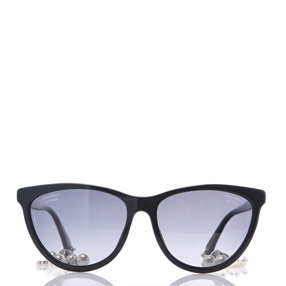 Chanel Acetate Fantasy Pearl Cat Eye Sunglasses 5341-H Black 4 of 6