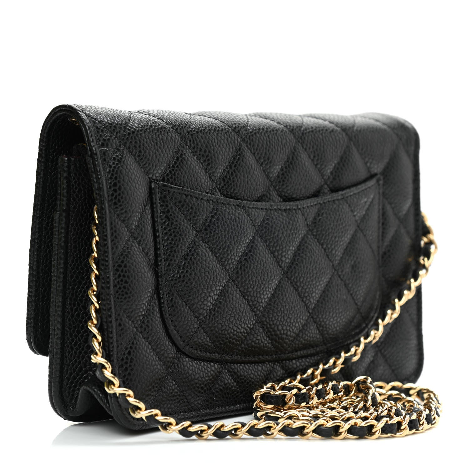 Chanel Caviar Quilted Wallet On Chain WOC Black 2 of 9