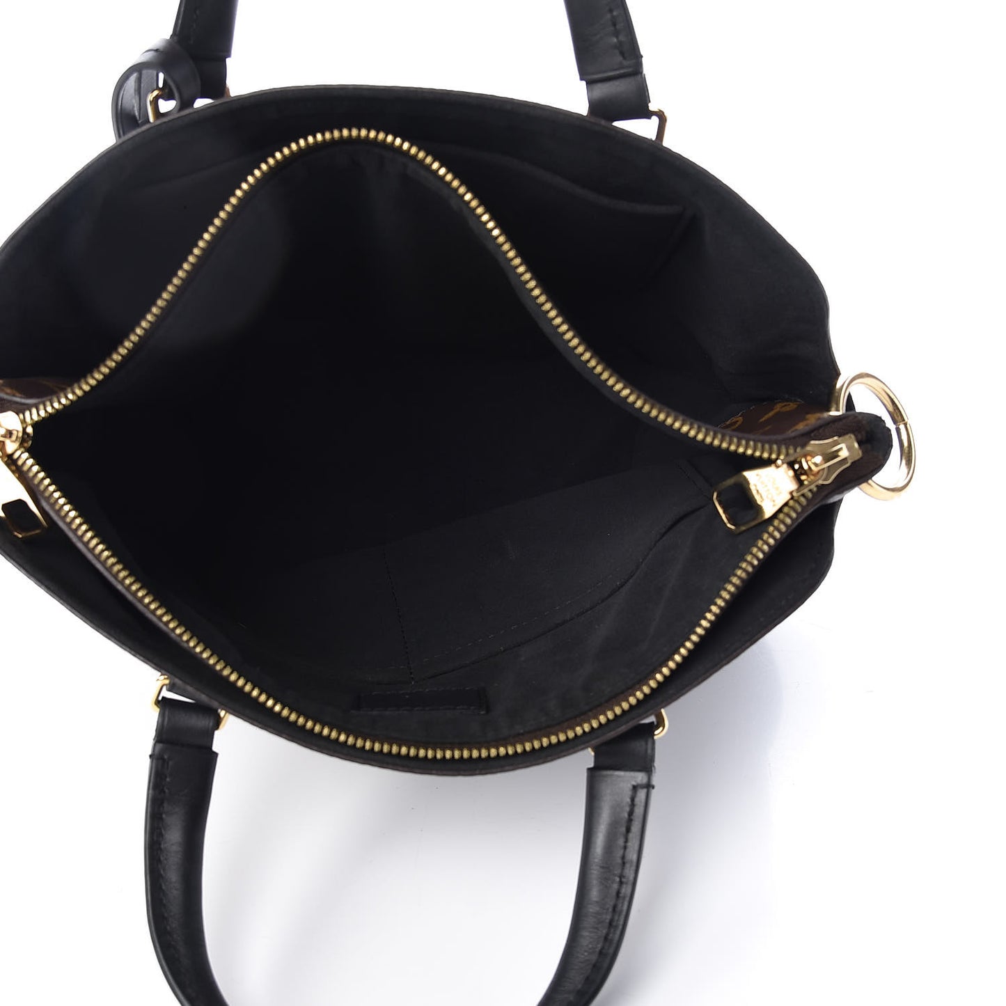 Monogram Flower Zipped Tote PM Black