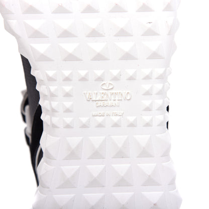 Valentino Garavani Body Tech Knit Free Rockstud Sock High Top Sneakers 35.5 Black White 7 of 9