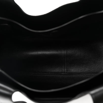 Prada Vitello Daino Soft Large Dynamique Tote Black 4 of 8