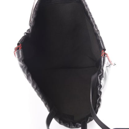 Gucci Calfskin Logo Drawstring Backpack Black 6 of 11