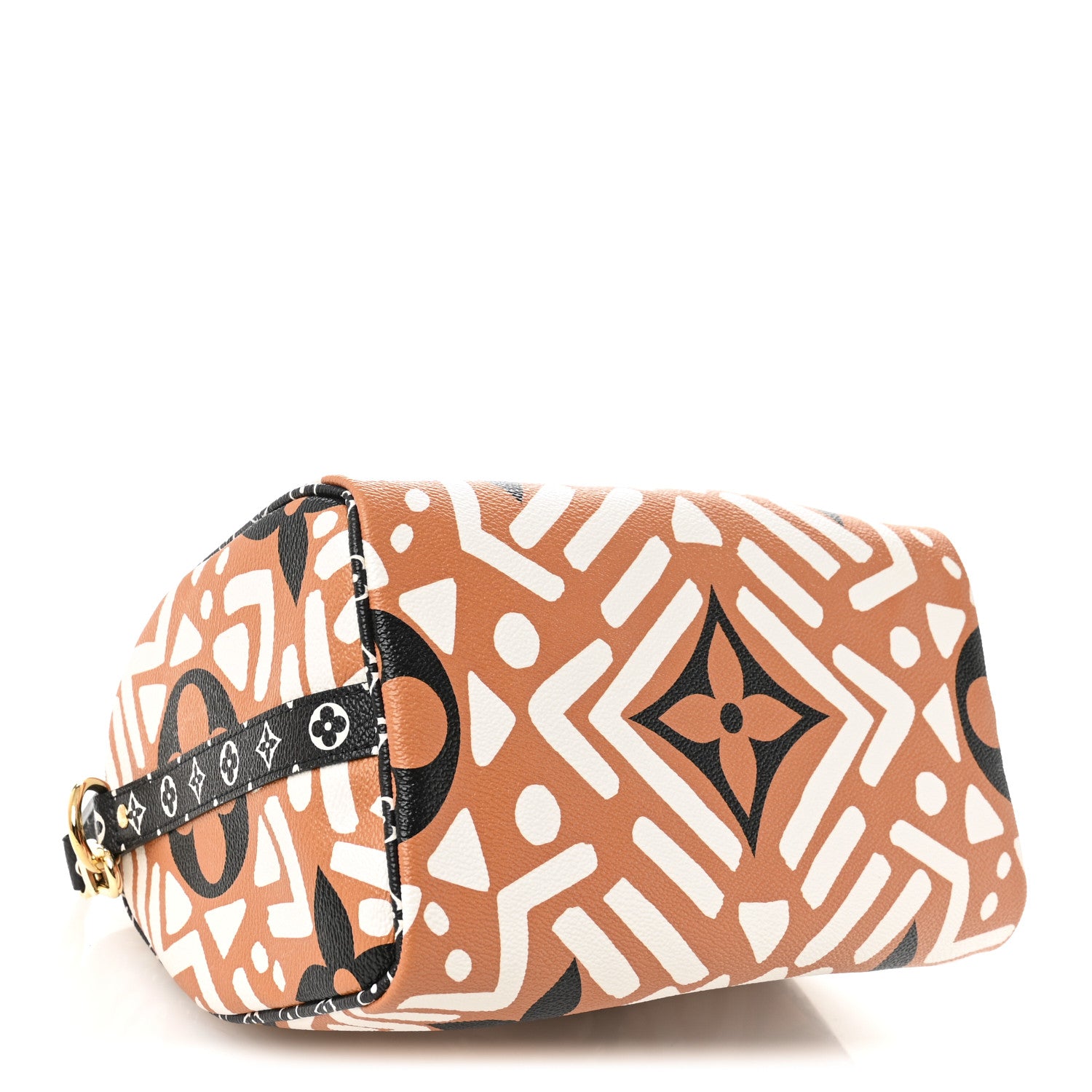 Louis Vuitton Monogram Giant Crafty Speedy Bandouliere 25 Creme Caramel 4 of 9
