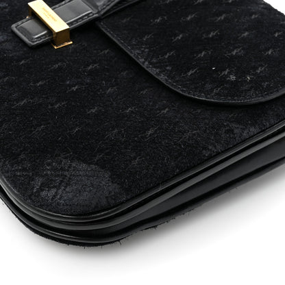 Saint Laurent Suede All-Over Monogram Small Le Monogramme Satchel Black 16 of 19