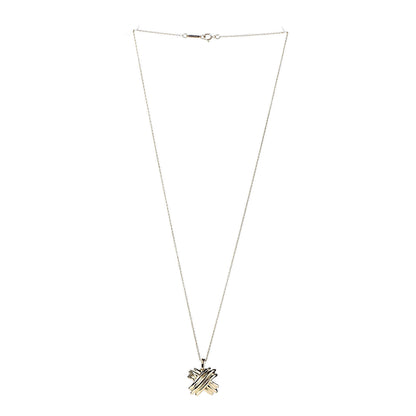 Tiffany 18K Yellow Gold Large Signature X Pendant Necklace 3 of 7