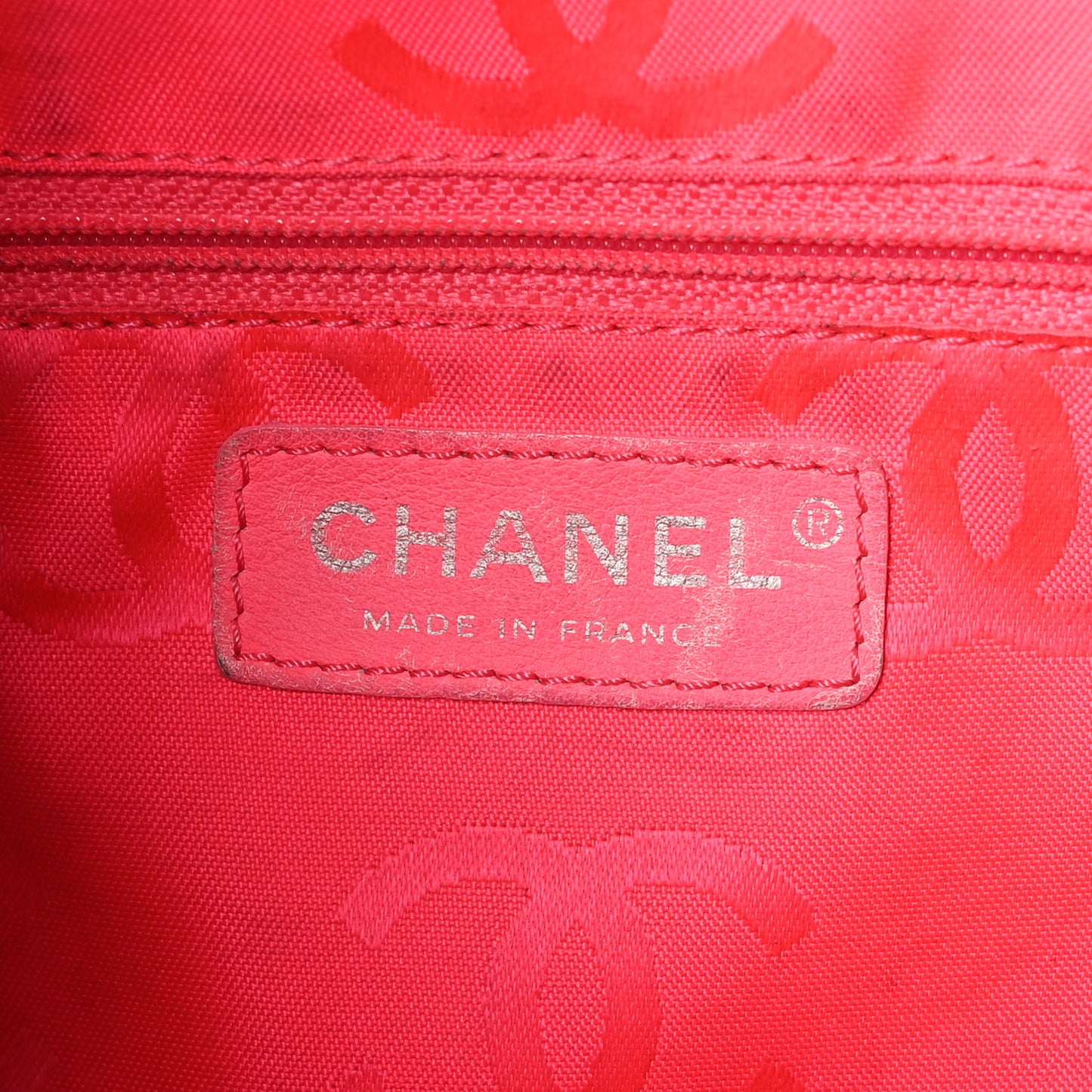 Calfskin Quilted Large Cambon Flap Black