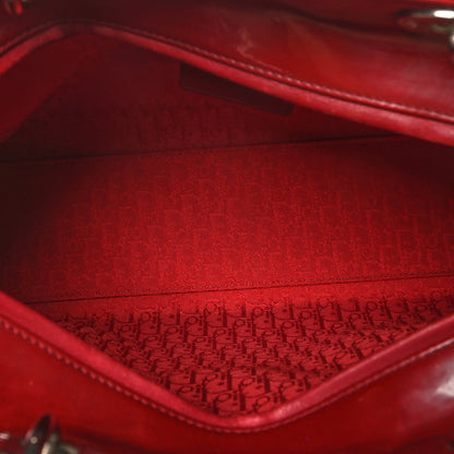 Christian Dior Patent Cannage Large Lady Dior Fuchsia 5 of 10