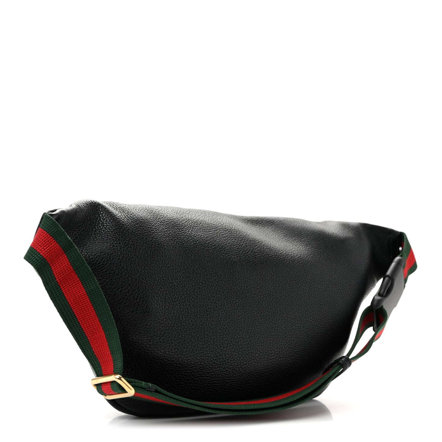 Grained Calfskin Logo Belt Bag Black