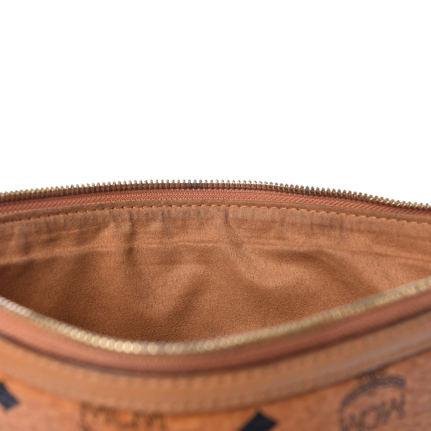 Visetos Medium Stark Wristlet Pouch Cognac