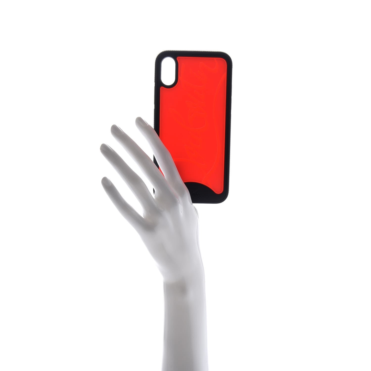 Christian Louboutin Rubber Loubiphone Sneakers iPhone X Case Black Red 2 of 4