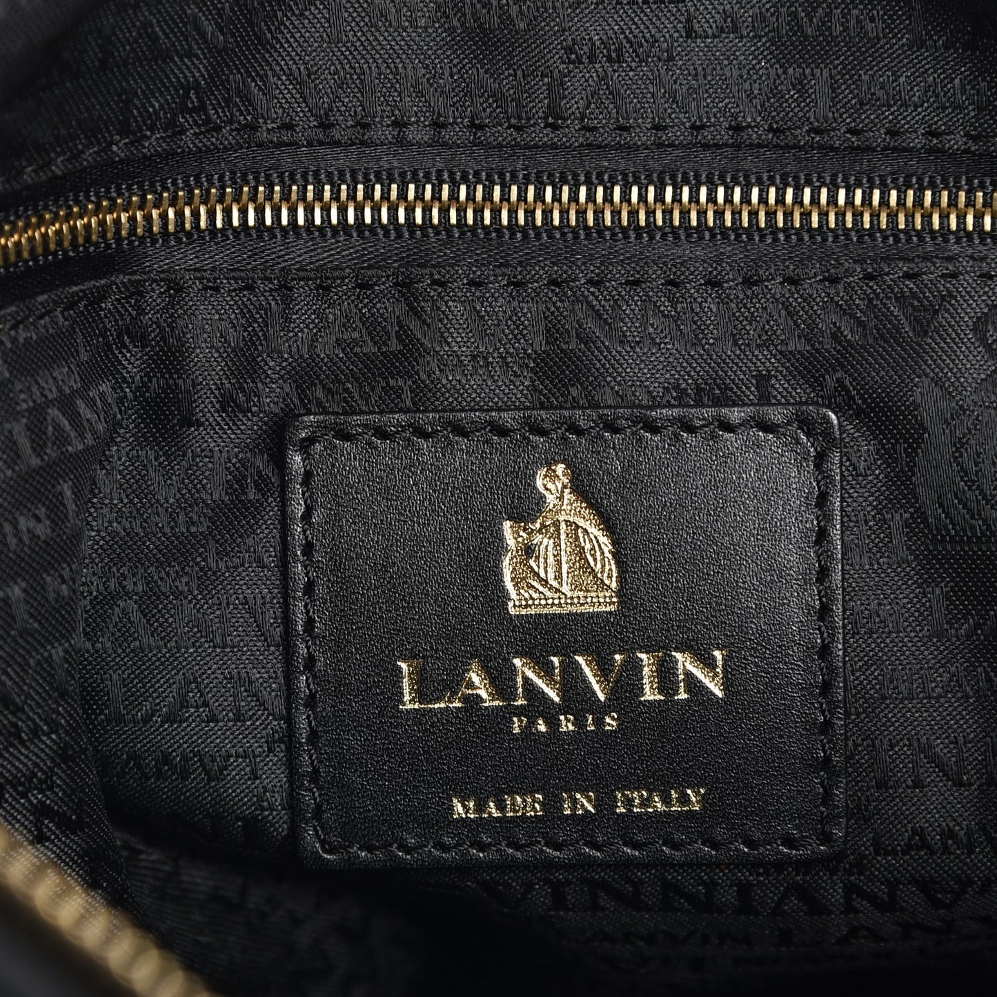 Lambskin Quilted Medium Amalia Shoulder Bag Black