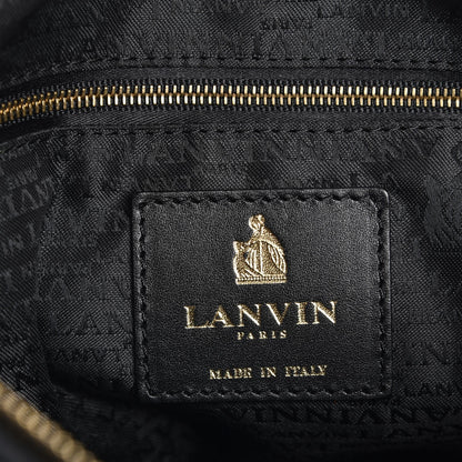 Lanvin Lambskin Quilted Medium Amalia Shoulder Bag Black 6 of 6