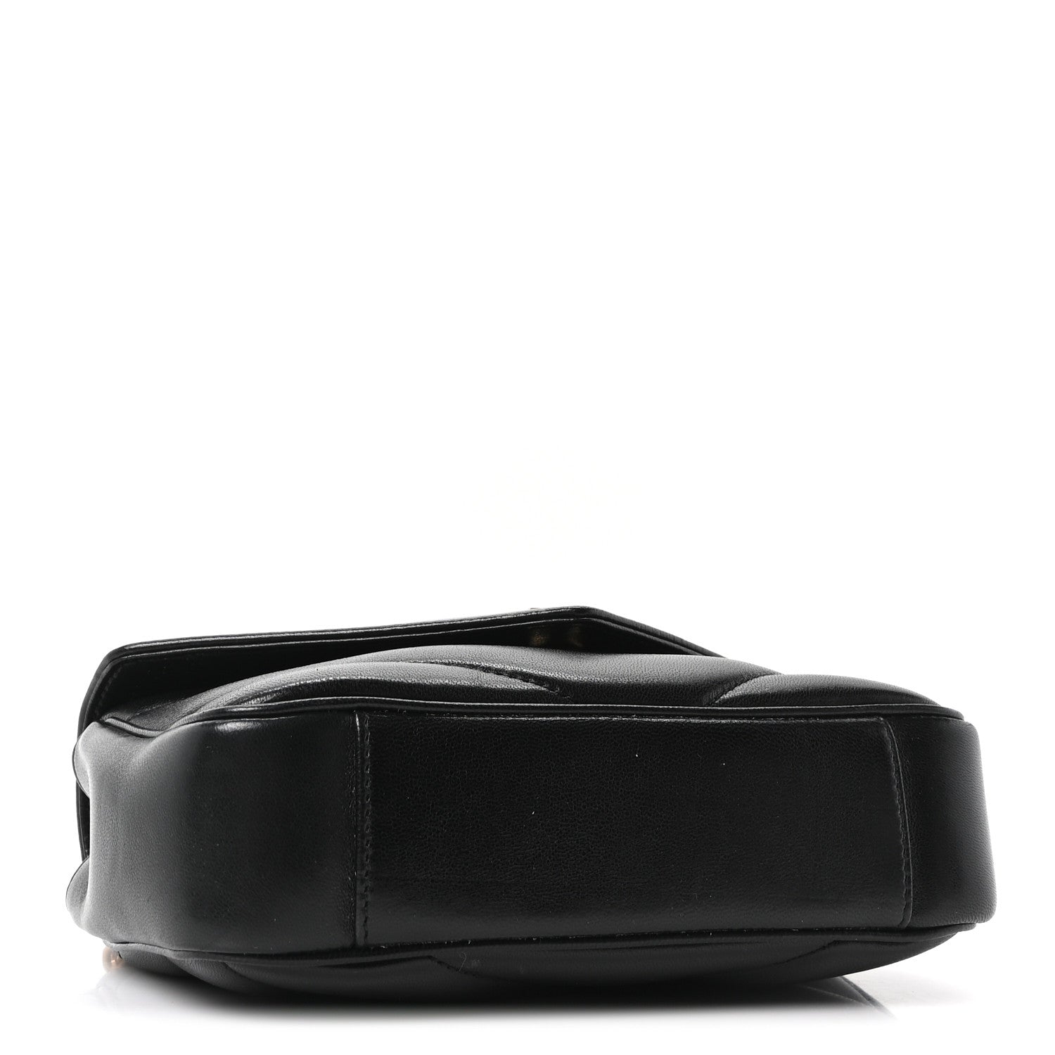 Saint Laurent Lambskin Chevron Quilted Mini LouLou Black 5 of 11