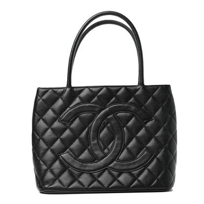 Chanel Caviar Quilted Medallion Tote Black 1 of 10